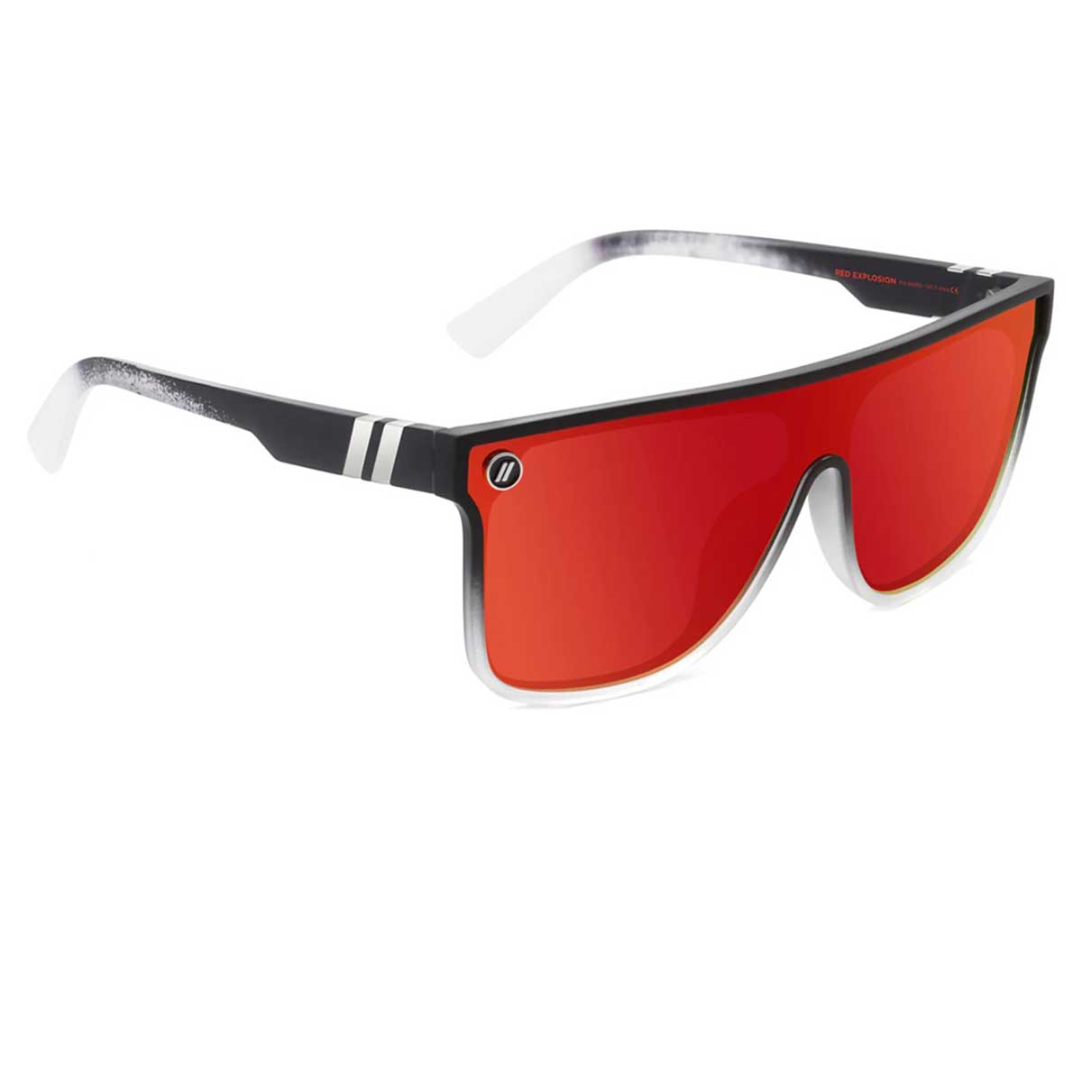 Blenders Sci Fi Sunglasses Polarized in Red Explosion